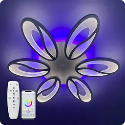 Люстра світлодіодна 517 Dlight 3color з пультом 105Вт Білий (01799) - мініатюра 7