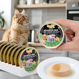 Смачний паштет UNIQ PETS CAT WET FOOD ROYAL RABBIT з кролика та насіння подорожника, 30 г - мініатюра 6
