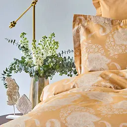 Комплект постільної білизни Karaca Home Sadomia Євро Гірчичний 000165192 - мініатюра 4
