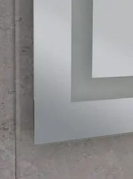 Дзеркало Mixxus HARD MR06-50x80-CASE з LED Touch, Anti-fog, димером, рег. яскравості, годинником (MI6657) - мініатюра 9