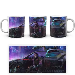 Кухоль GeekLand Cyberpunk 2077 Кіберпанк 2077 Джонні Сільверхенд CY 02.598 330 мл білий - мініатюра 4