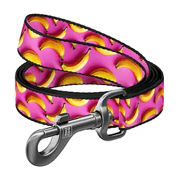 Повідець для собак WAUDOG Nylon "Банани на рожевому" M (341-4055)