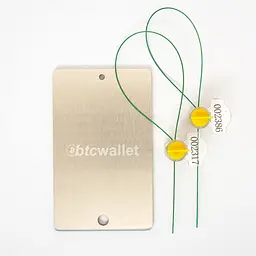 Металеві пластини Btcwallet White Plate with Seals для зберігання сід-фрази, 2 шт + 2 пломби + гравірувальна ручка - мініатюра 8
