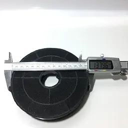 Вугільний фільтр для телескопічної витяжки GRUNHELM GVT 114 B, GVT 115 W, GVT 134 I (D=138 мм) - мініатюра 4