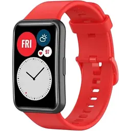 Ремінець DK для Huawei Watch Fit / Fit SE Silicone Sport Full Light Classic (red)