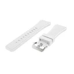 Силіконовий ремінець Primo для годинника Xiaomi Huami Amazfit SportWatch 2/Amazfit Stratos White - мініатюра 4