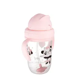 Кружка непроливайка з трубочкою та обтяжувачем Exotic animals Canpol babies 56/606-pin 270 мл
