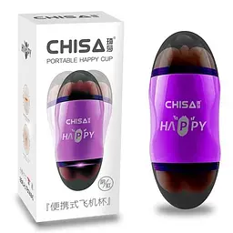 Подвійний мастурбатор Chisa Happy Cup Mouth Ass тілесний - мініатюра 4