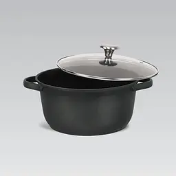 Каструля з кришкою Maestro MR-4027-28 28 см 6.8 л чорна - мініатюра 3