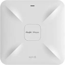 Точка доступу Ruijie Reyee RG-RAP2260(E) стельова дводіапазонна Wi-Fi 6, 2х1000M Base-T, PoE/LAN1, 220 х 220 х 35 мм