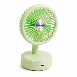 Акумуляторний вентилятор Table Mini Fan Салатовий, настільний мінівентилятор — портативний