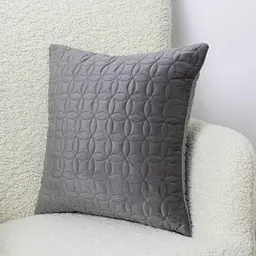 Наволочка декоративна ТЕП Velour Мозаїка 45х45 см сірий (2-05175_36297) - мініатюра 3