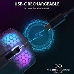 Миша Attack Shark X5 Wireless (AS-6922456700225-B) Black (G-000003826) - мініатюра 2
