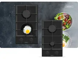 Варильна поверхня Kernau KGH 3212 CI Matt Black - мініатюра 4