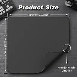 Ігрова поверхня Attack Shark CM02 450x400x4мм Dark gray - мініатюра 7