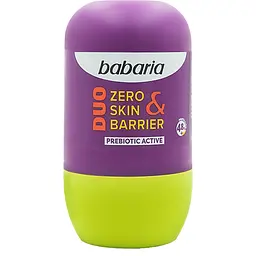 Дезодорант роликовий Babaria Duo Zero Skin & Barrier Prebiotic Active з пробіотиками для чутливої шкіри 50 мл