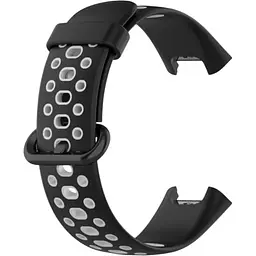 Ремінець DK CDK Silicone Sport Band Nike для Xiaomi Poco Watch (013577) (black / grey)