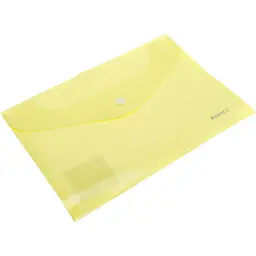 Папка-конверт Axent A5 Pastelini на кнопці, жовта (12) 1522-08-А