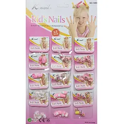 Нігті накладні дитячі з малюнками K·Nail Pretty Nails No 03