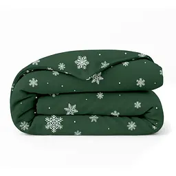 Підковдра євро фланель 220х240 SNOWFLAKES FOREST COSAS (4822052475034)