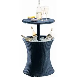 Стіл-трансформер Keter Cool Bar Rattan сірий (17194548) - мініатюра 2
