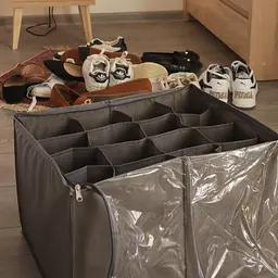 Органайзер-коробка ORGANIZE  для взуття на 8 пар до 44 розміру 43*35*29 см (сірий) - мініатюра 3