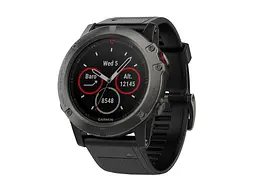 Смарт-годинник Garmin Fenix 5x Slate Gray Sapphire With Black Band (010-01733-00) - мініатюра 3