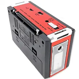 Радіоприймач Golon RX-381 MP3+USB+SD з LED-ліхтариком Red (2_009900) - мініатюра 3