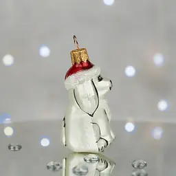 Ялинкова прикраса Санта Шоп Святковий песик скло (4820001180121) - мініатюра 2