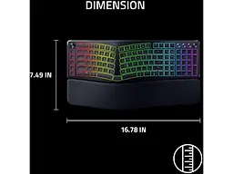 Клавіатура Razer Pro Type Ergo USB/WL/BT ENG (RZ03-05440100-R3M1) - мініатюра 6