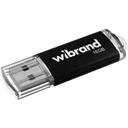 Флеш накопичувач USB 16Gb Wibrand Cougar чорний USB 2.0 (WI2.0/CU16P1B)