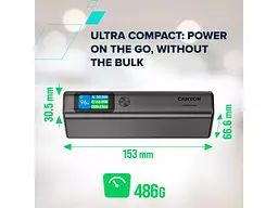 Зовнішній акумулятор (Power Bank) Canyon OnPower 230 20000mAh 130W Dark Grey (CNS-CPB230DG) - мініатюра 9