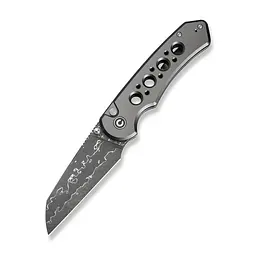 Нож складной туристический Civivi Pragma Prime, (8.9 см) Damascus / Aluminum серый