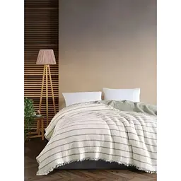 Муслінове покривало Striped Mint 230х250 см Saheser pbe0051329 - мініатюра 2