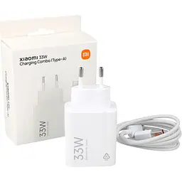 Мережевий зарядний пристрій Xiaomi Mi 33W Charging Combo + Cable USB-A - USB-C White (BHR9956EU) [137228] - мініатюра 4