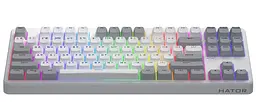 Клавіатура HATOR Rockfall 3 Mecha TKL Wireless Orange White (HTK851UA) - мініатюра 4