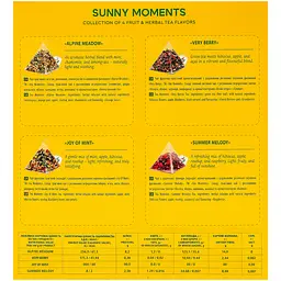 Чай фруктово-трав’яний Tea Moments Sunny Moments Асорті 4 смаки x 8 пірамідок - мініатюра 5