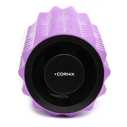 Масажний ролик Cornix EVA 33 x 14 см (валик, ролер) XR-0338 Violet - мініатюра 4