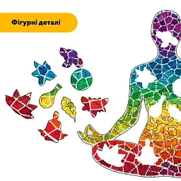 Дерев'яний фігурний пазл puzzlean Поза Лотоса, А3, Дерев'яна коробка 200 елементів - мініатюра 3