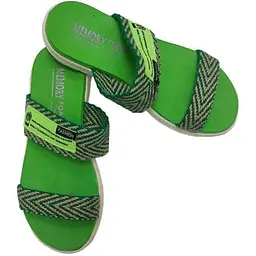 Шльопанці Yaprak shoes текстиль зелений р.41 004