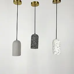 Підвіс Terrazzo Dome із сірим бетонним плафоном 18х10 см Line.F MJ 166/1 GR - мініатюра 4