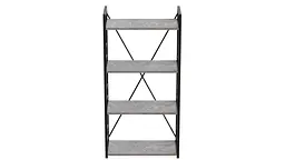 Етажерка 4/60 Ferrum-decor Серії Коннект 120x60x28 чорний ДСП Бетон 16мм (FRD-105552) - мініатюра 6