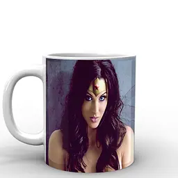 Кухоль GeekLand Чудо-Жінка Wonder Woman на сірому фоні WW.02.017 330 мл білий - мініатюра 2