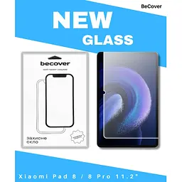 Скло захисне BeCover Xiaomi Pad 8 / 8 Pro 11.2" Clear (714575) - мініатюра 2