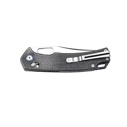 Ніж складаний туристичний SRM Retriever 9203-MB (9 см) 10Cr / Micarta чорний - мініатюра 4