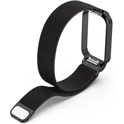 Ремінець DK CDK Metal Milanese Loop Magnetic для Xiaomi Mi Band 8 Active (016244) (black) - мініатюра 3