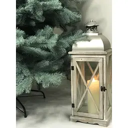 Ялинка штучна Hvoya Lux лита 220 см з металевою підставкою блакитна - мініатюра 5