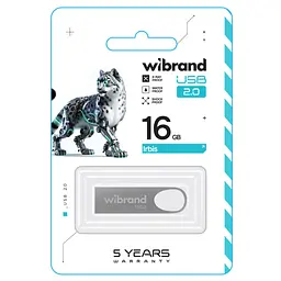 Flash Wibrand USB 2.0 Irbis 16Gb Silver - мініатюра 2