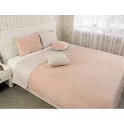 Двостороння декоративна подушка Руно Velour Almond 40х40 см бежева - мініатюра 3