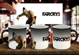 Чашка "FARCRY 3" 330 мл Хамелеон матовий червона всередині